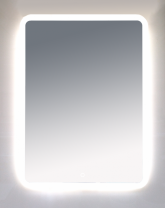 3 Неон - Зеркало LED  600х800 сенсор на зеркале  (с круглыми углами)