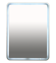 3 Неон - Зеркало LED  600х800 сенсор на корпусе (с круглыми углами)