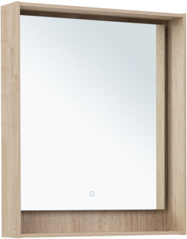Зеркало Aquanet Милан 70 дуб светлый 