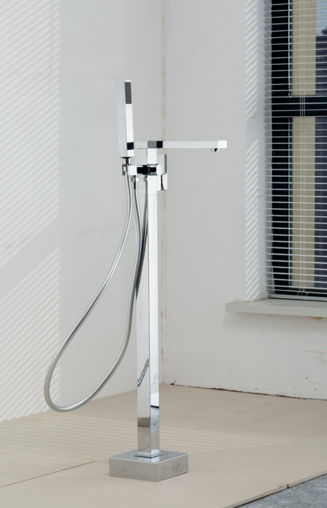 Смеситель напольный для ванны хром FRAP