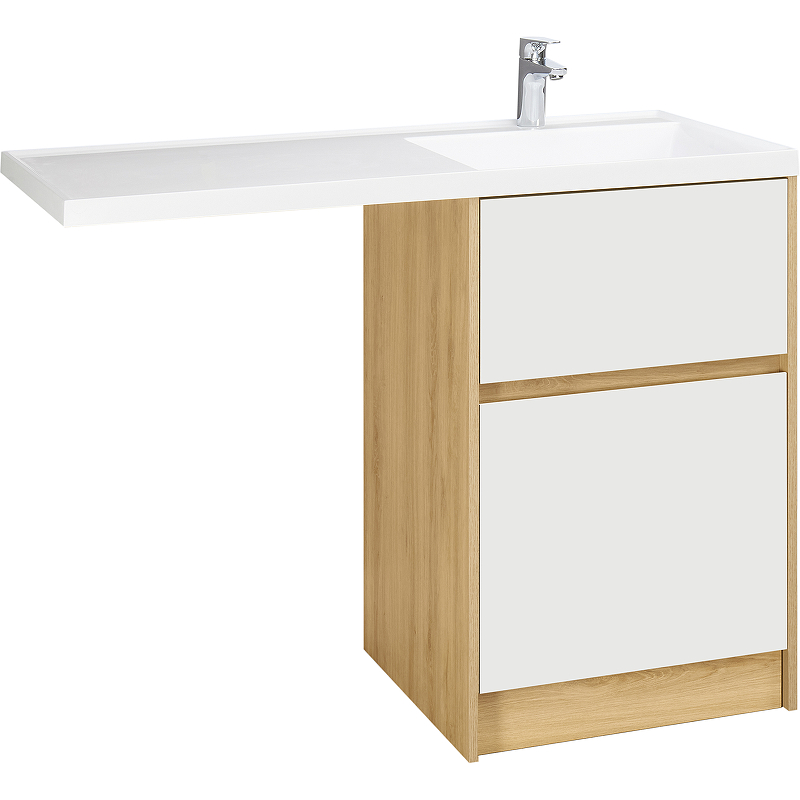 Тумба под раковину Aquaton Лондри 60 без фасада, дуб Сантана () 1A266901LH0C0