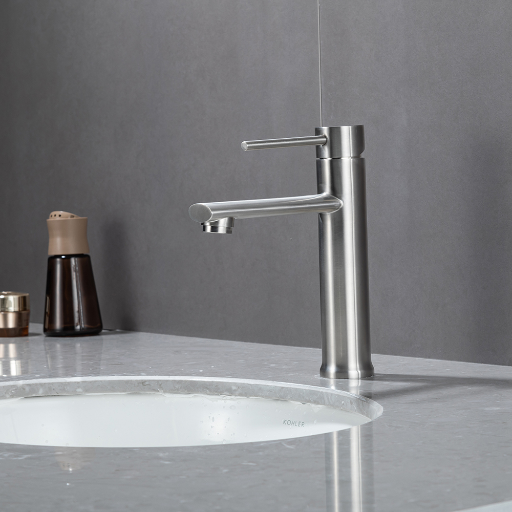 Смеситель высокий для раковины сатин FRAP F10899-25