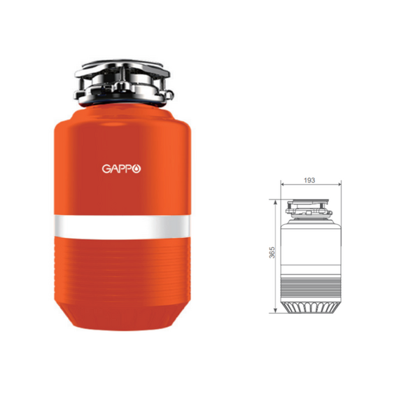 Измельчитель пищевых отходов оранжевый Gappo GP5002