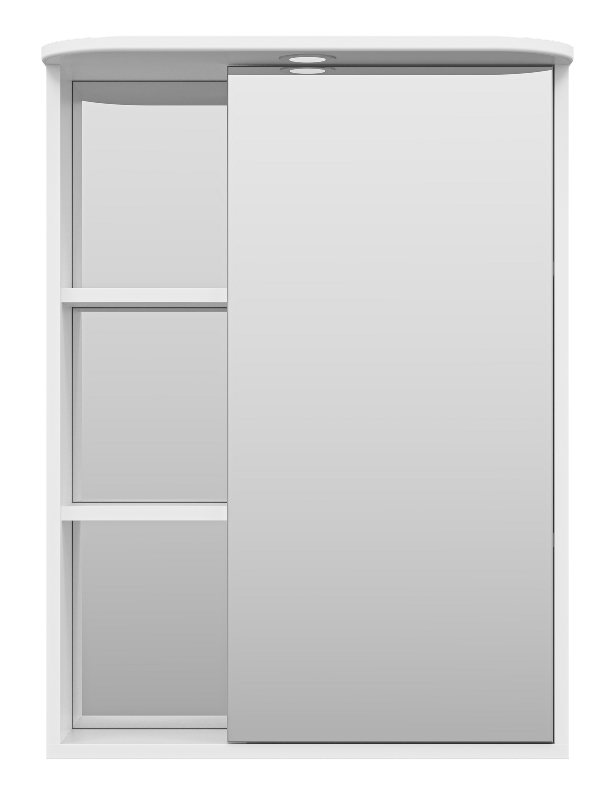 Зеркало-шкаф Венера - 60 прав. со светом белое