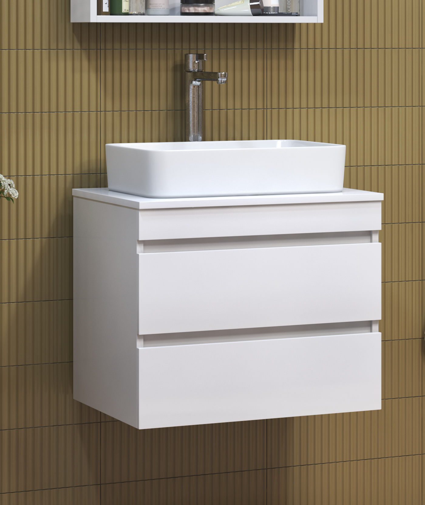 Тумба Urban 600-0-2 со столешницей подвесная