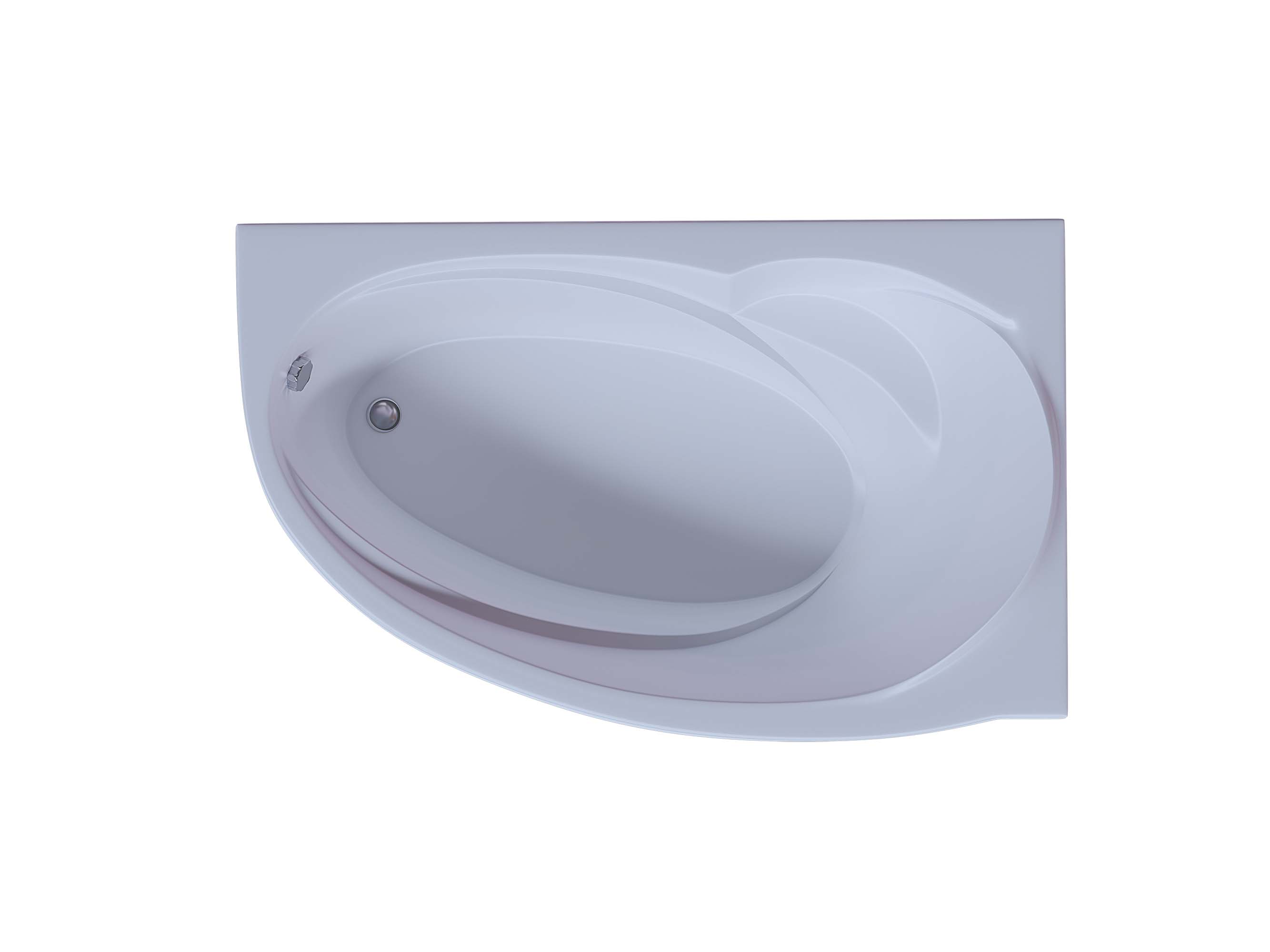 Акриловая ванна Aquatek Бетта 160 левая, без каркаса, без экрана, без гидромассажа