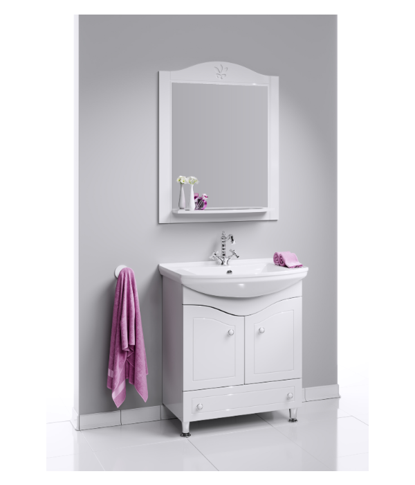 "Франческа" панель с зеркалом и полкой,   ТМ «AQWELLA» FR0207