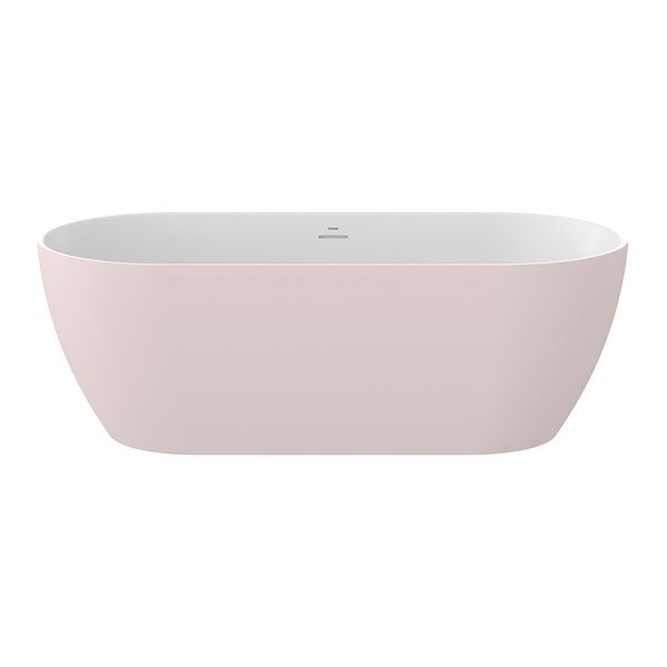 Ванна FREEDOM O TEC отдельностоящая 1700 х 770 РОЗОВАЯ (слив-перелив - БЕЛЫЙ)