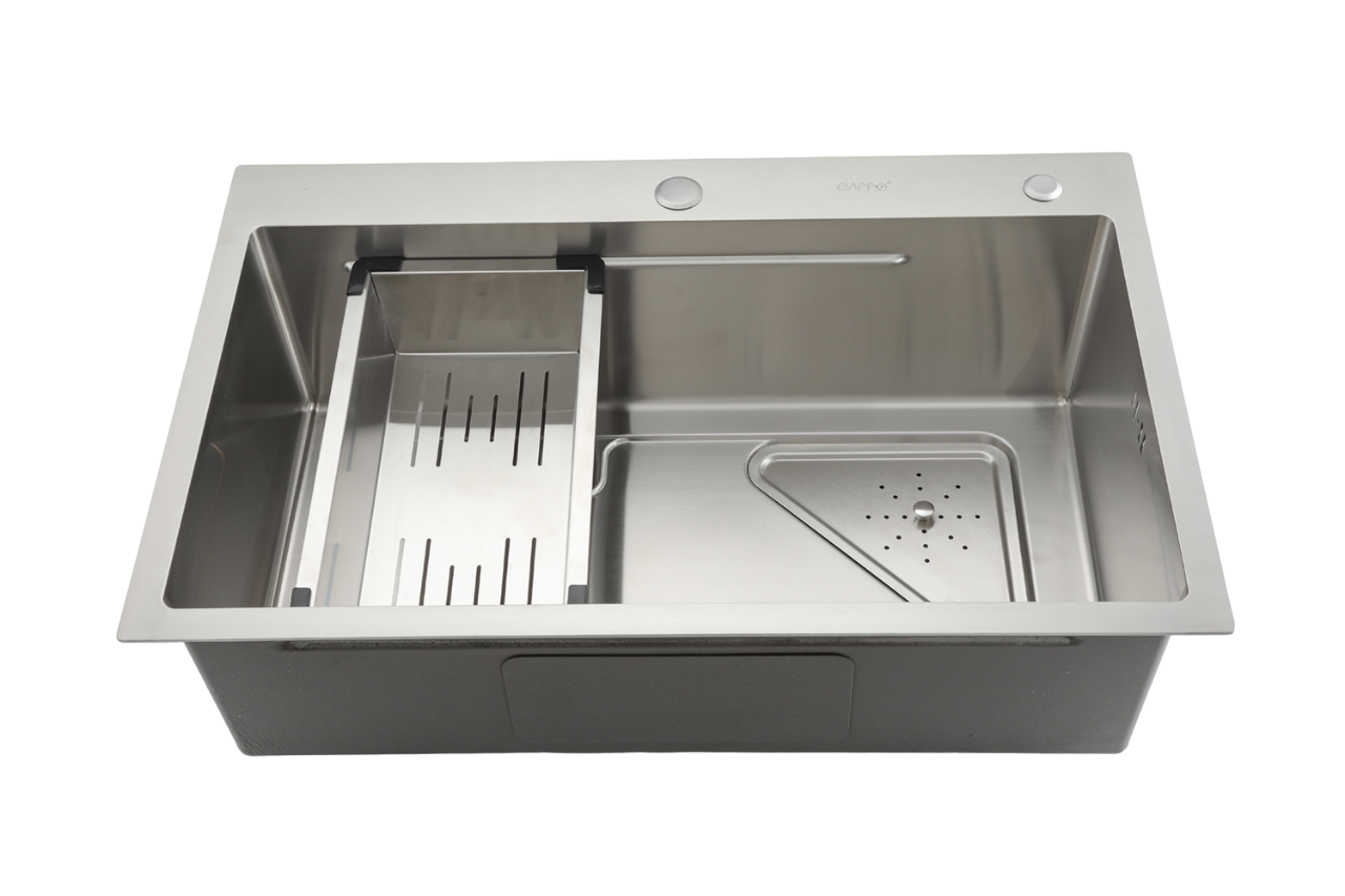 Мойка 0.8мм сатин 720x460x215mm GAPPO GS7246