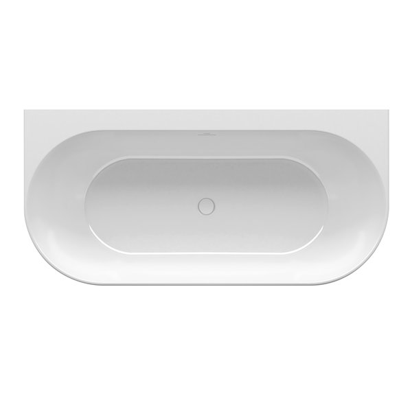Ванна FREEDOM W 1690х800 белая пристенная (слив-перелив - БЕЛЫЙ)