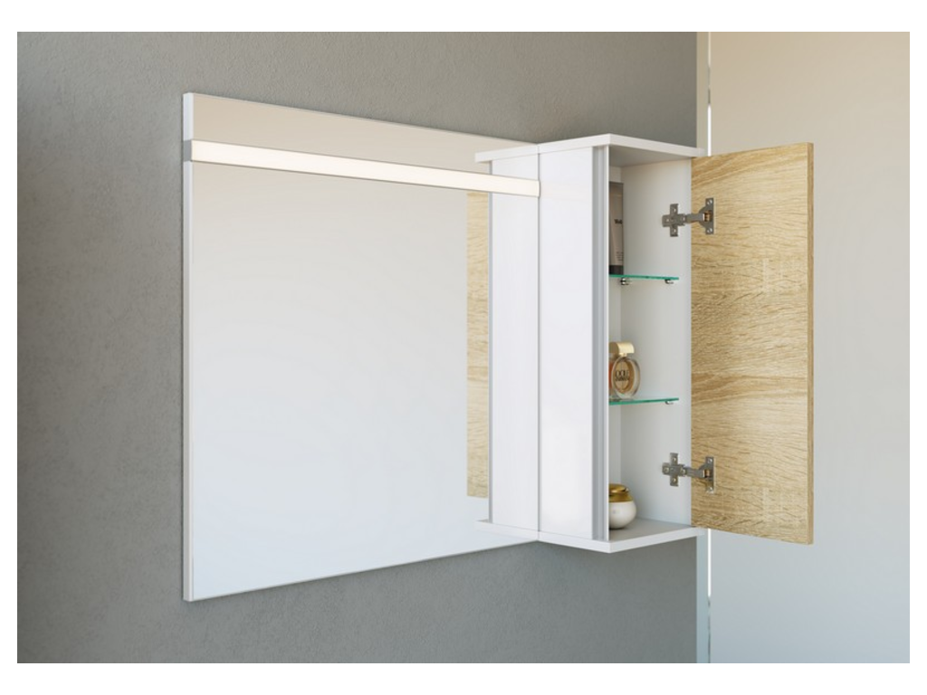 "Майами" Панель с зеркалом и подсветкой, , ТМ «AQWELLA» Mai.02.06 