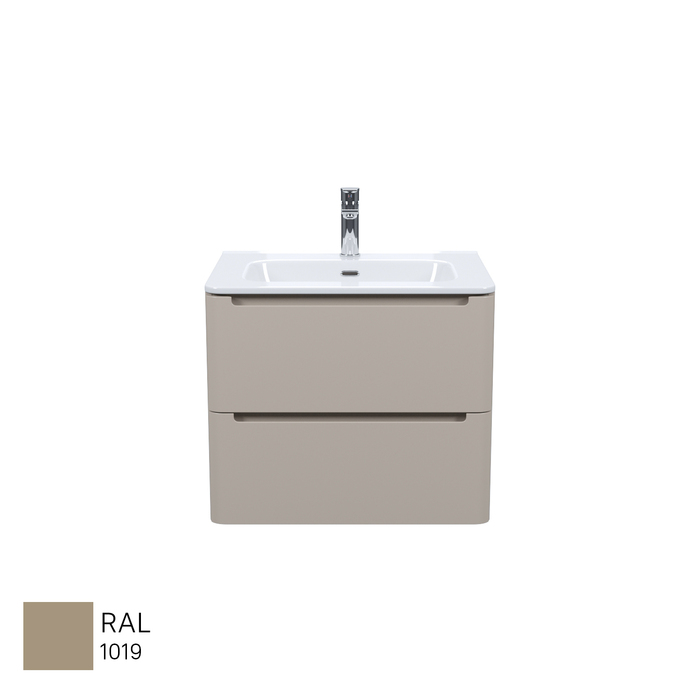 Тумба с умывальником, подвесная, 60 см, капучино, Edifice, IDDIS, EDI60C0i95K  подходит умыв. 0106000i28