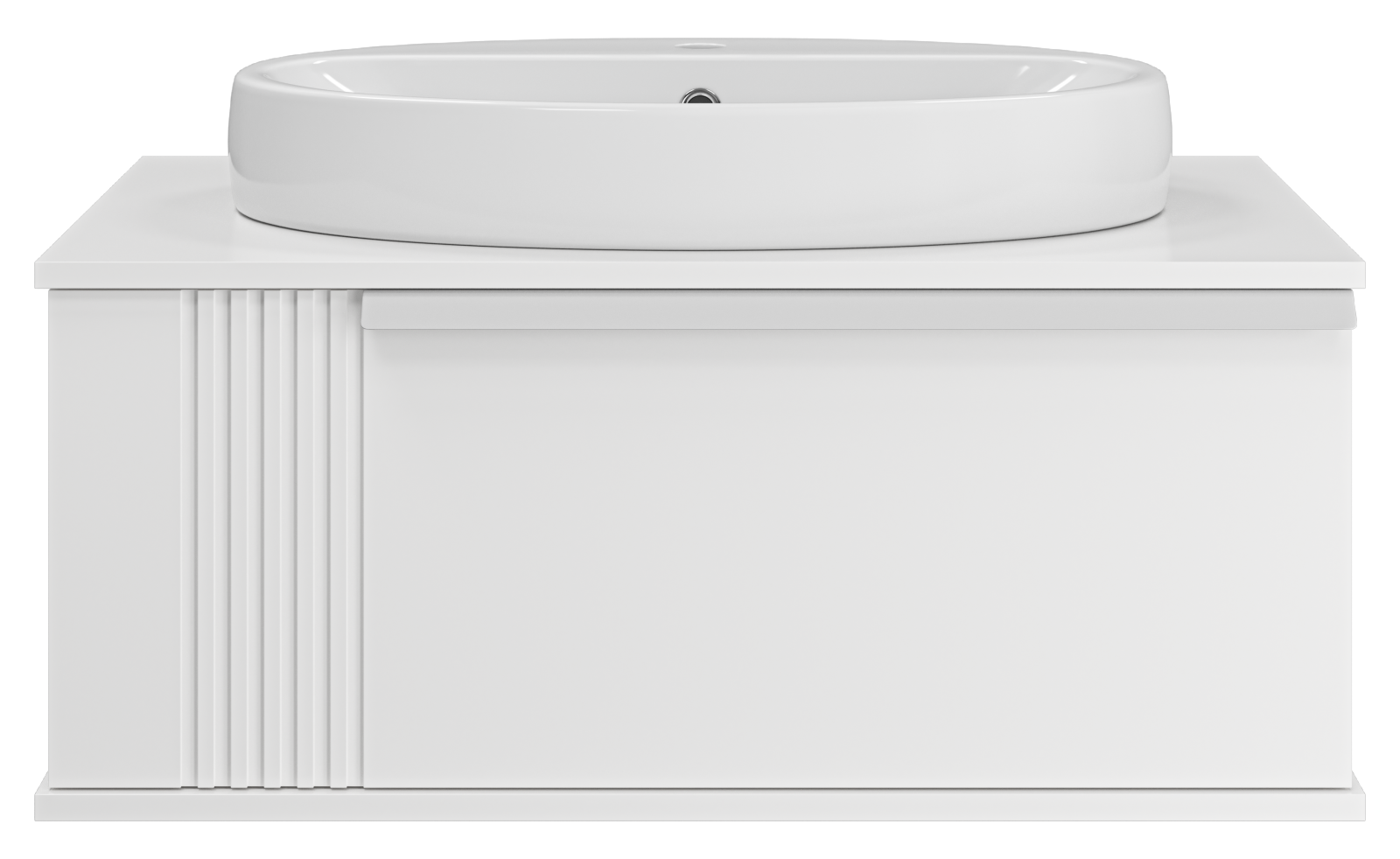 Тумба под раковину Brevita Savoy 80 подвесная (белая)