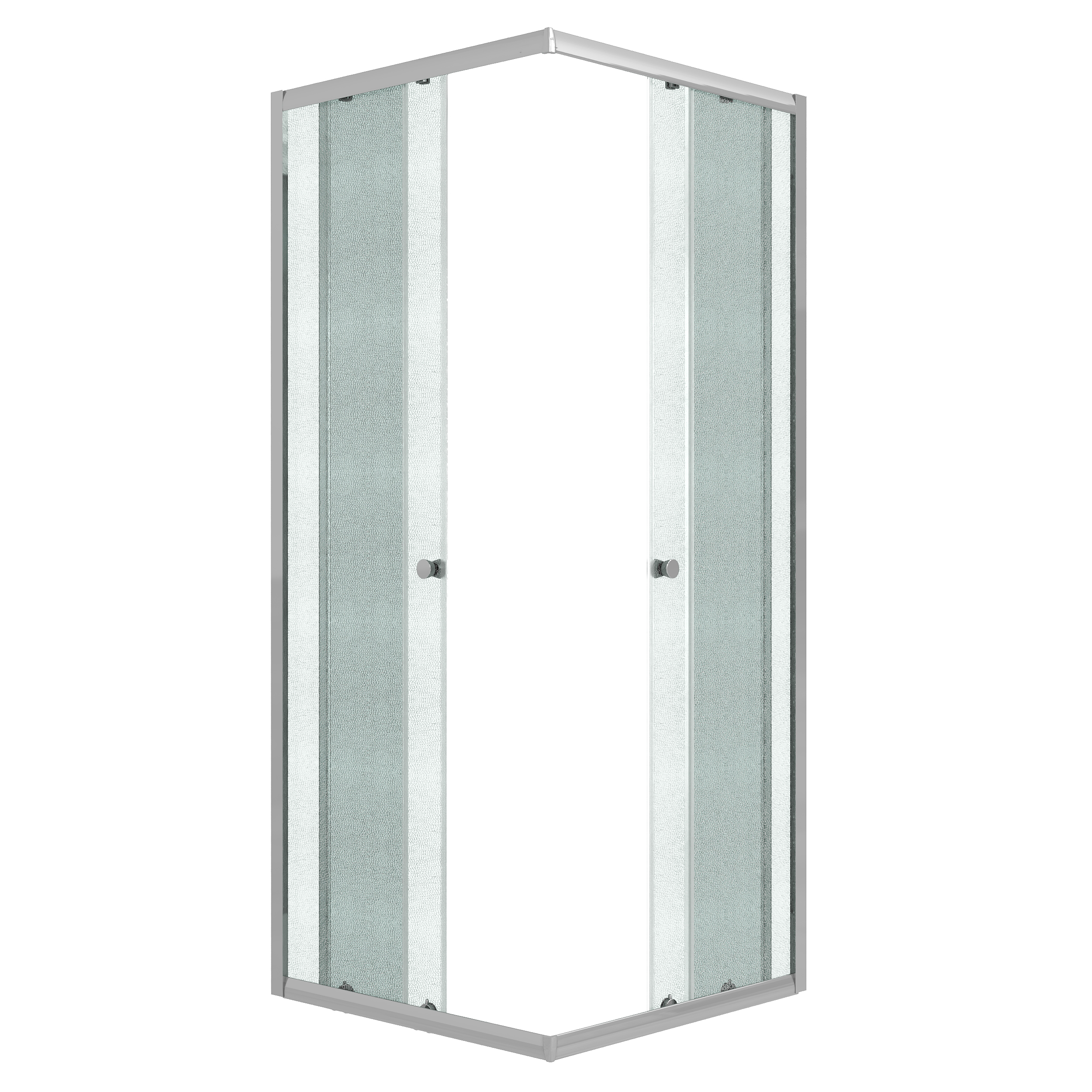 Душевое ограждение Niagara Eco (100х100х190) квадрат,раздвижное,хром,стекло матовое,1 место NG-1010-14QMT 