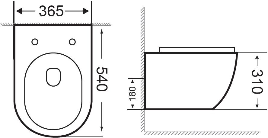 Унитаз подвесной Aquanet Rimless Cetus-W BL-102N-WHT