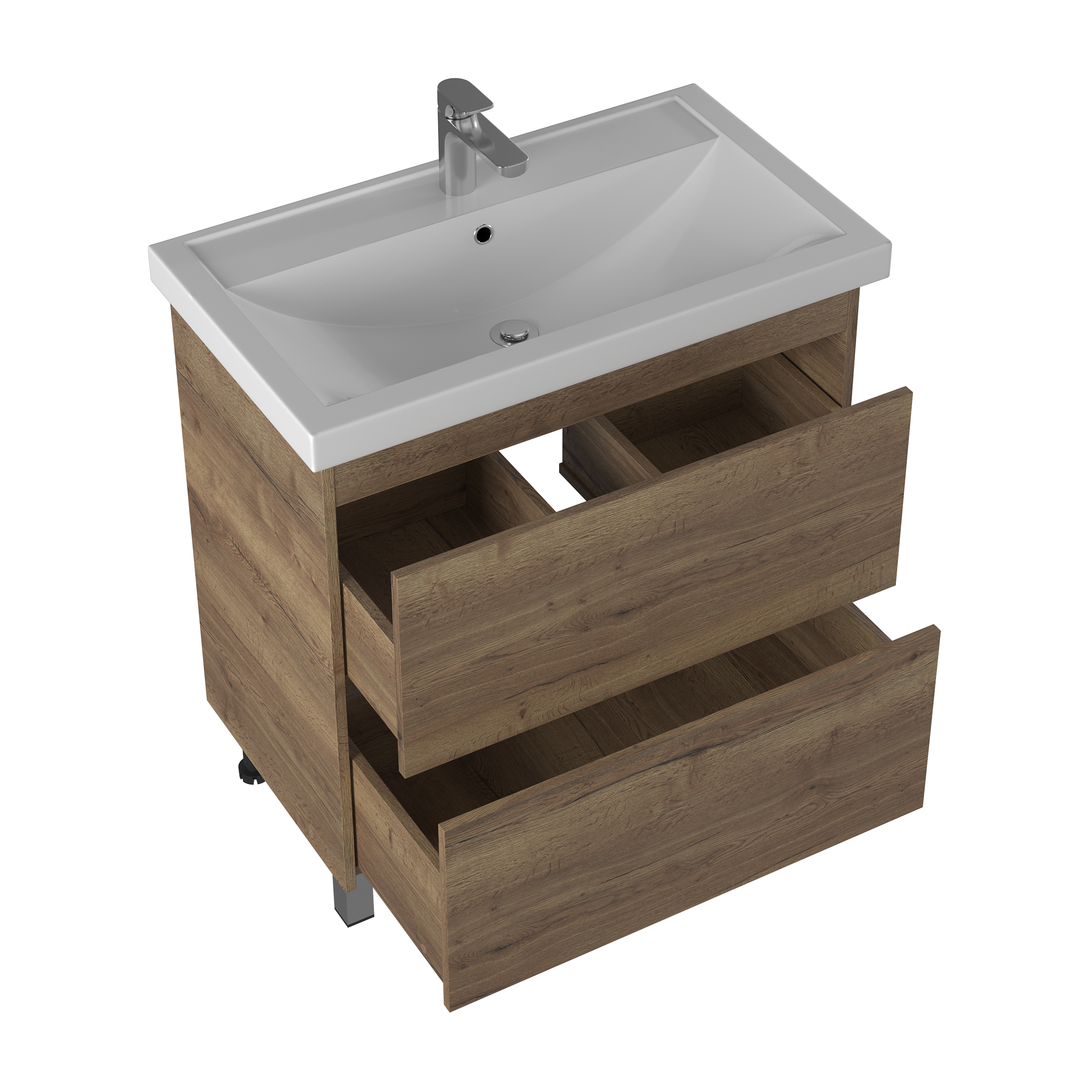 Тумба под раковину Briz Риччи 
80 см, дуб Веллингтон