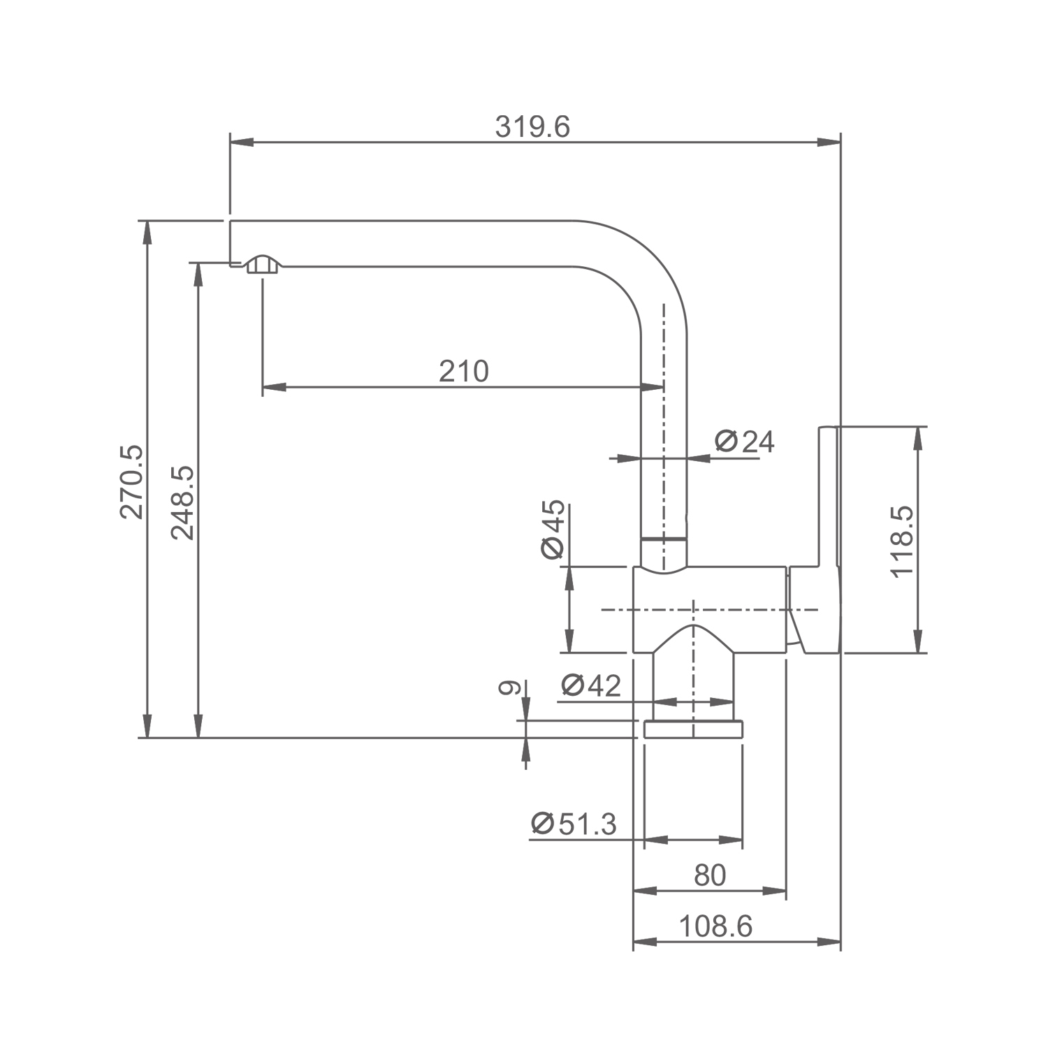 Смеситель для кухни SPLENKA S205.40.09