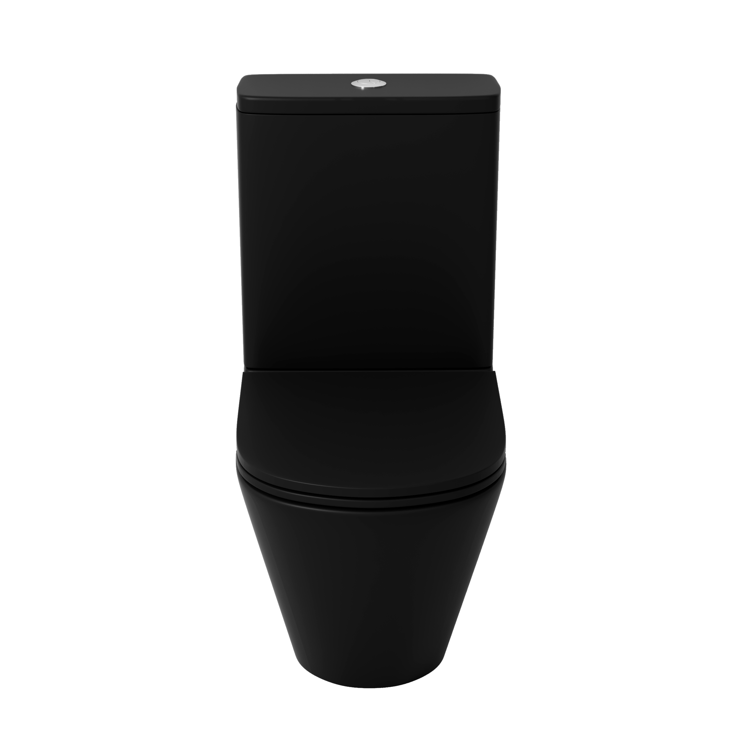 Унитаз напольный Grossman (670*380*850) безободковый,черный матовый с тонкой крышкой, ми GR-4449BMSQ