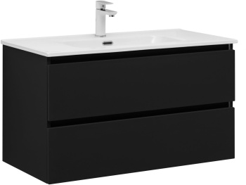 Тумба под раковину Aquanet Вега 2.0 90 черный
