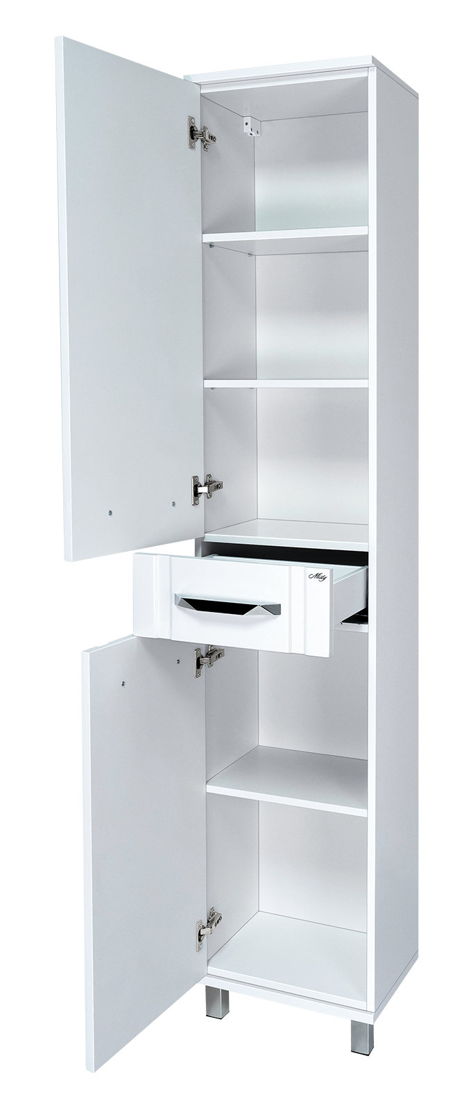 Шкаф-пенал Misty Терра 40 левый (белый)