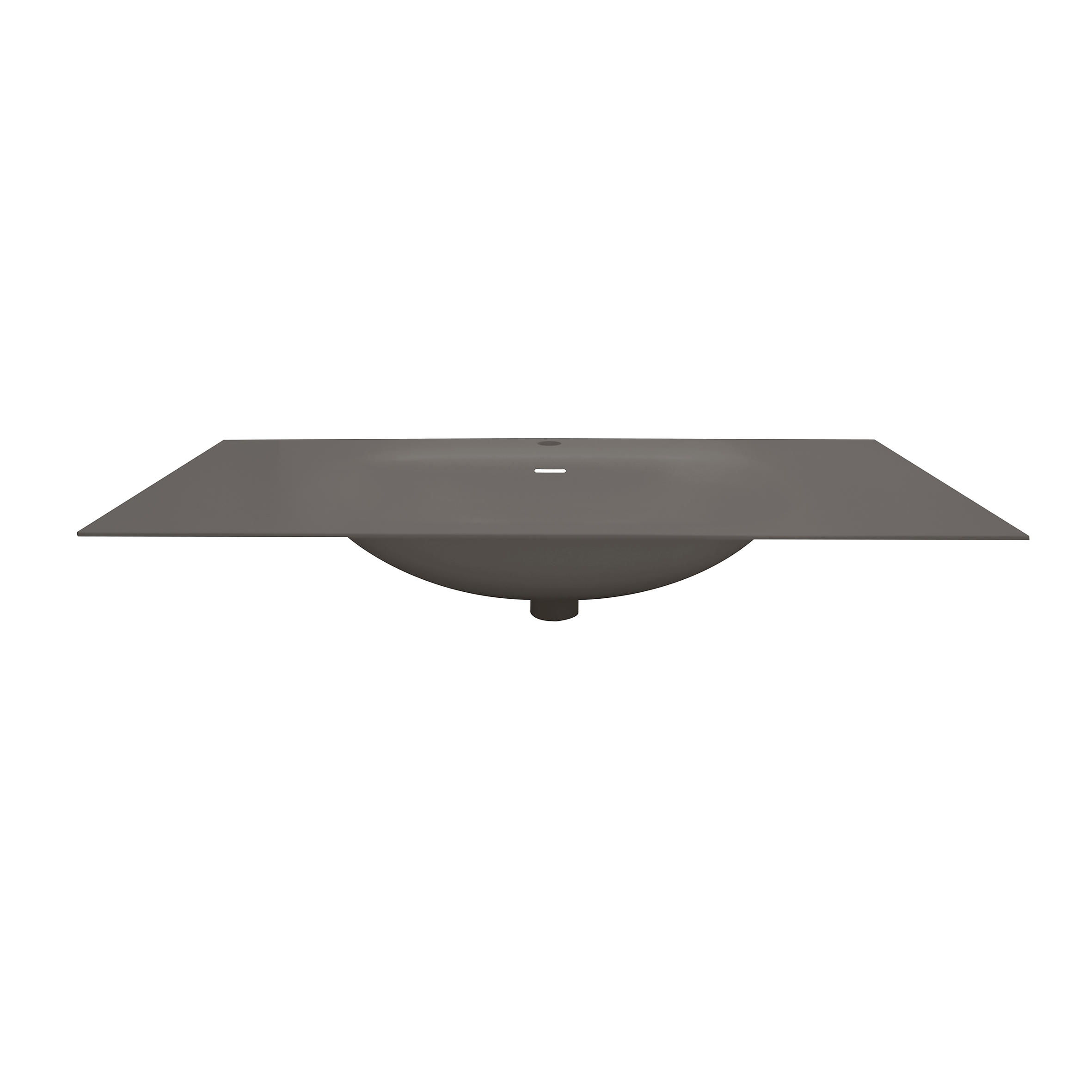 Раковина из авиаля Oliveeka M115B100 темный коричневый в магазинах СантехГид