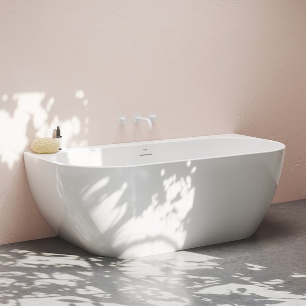 Ванна FREEDOM W 1690х800 белая пристенная (слив-перелив - БЕЛЫЙ)