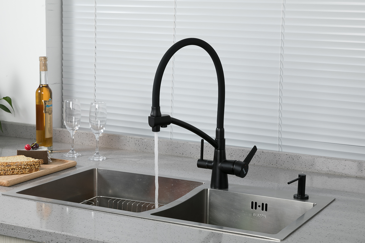 Смеситель для кухни с фильтром питьевой воды GAPPO G4398-16