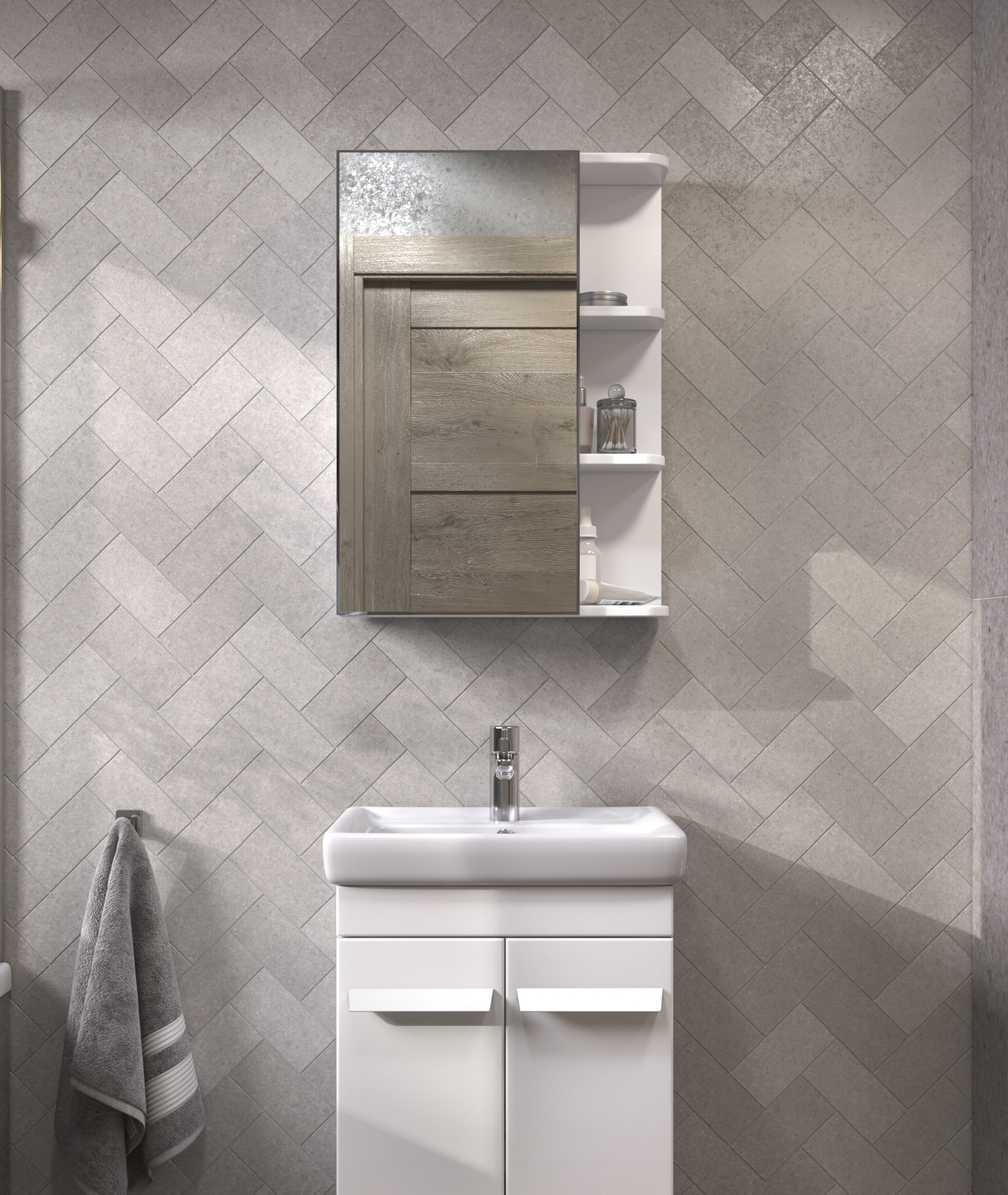 Зеркальный шкаф Nova 500