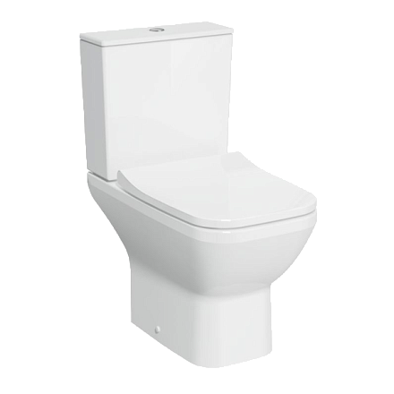 Унитаз напольный безободковый Integra Square Open-Back с тонким сиденьем 9833B003-7205
