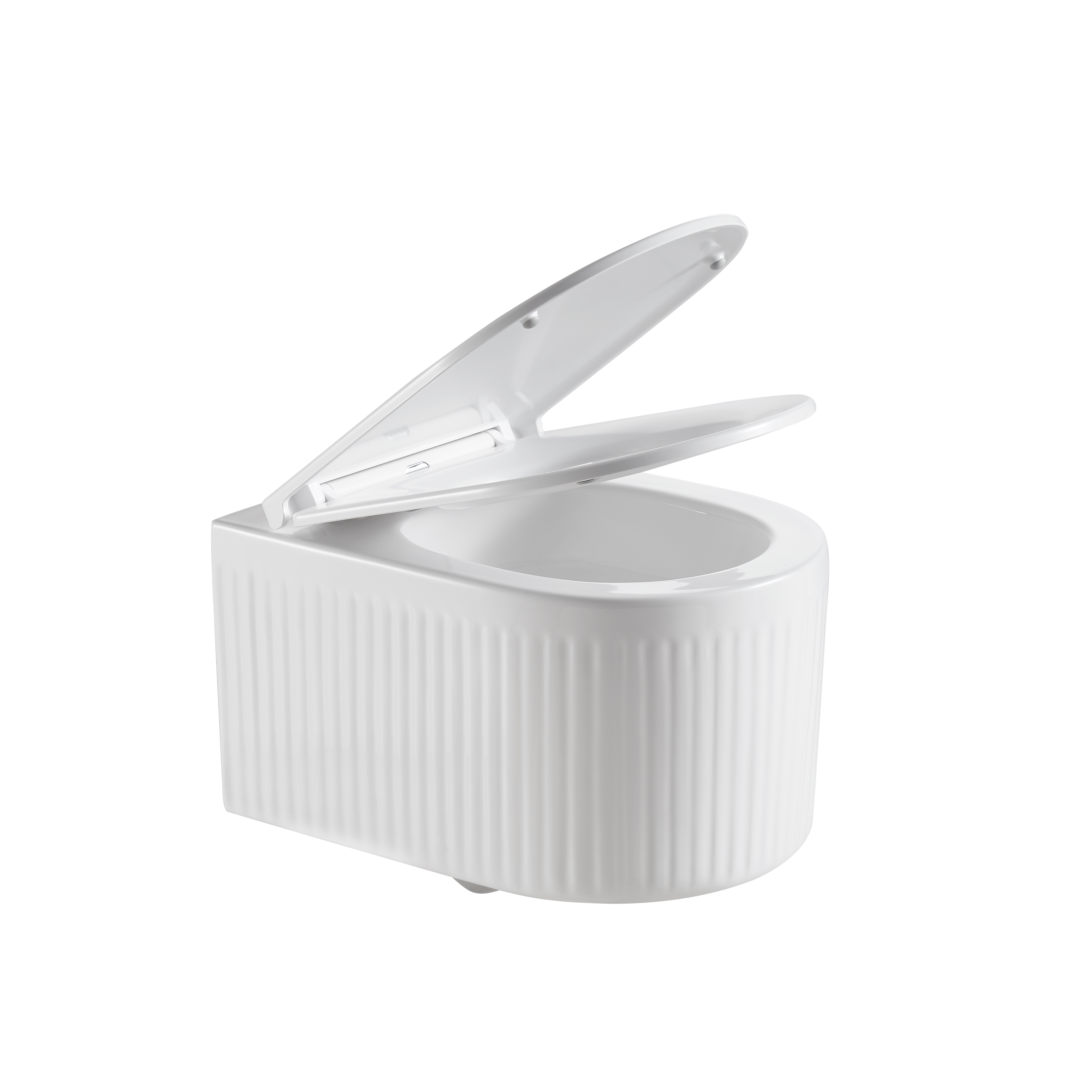 Унитаз подвесной Grossman (495*360*363) безободковый, белый с тонкой крышкой,микролифт GR-4408SQ