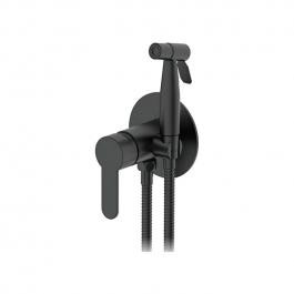 Встроенный гигиенический душ чёрный FRAP F72801-6