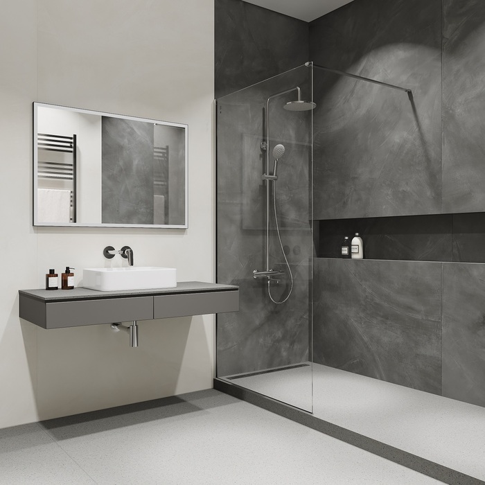 Cмеситель термостатический с верхним душем, Torr, IDDIS, TORSBBTi06-S