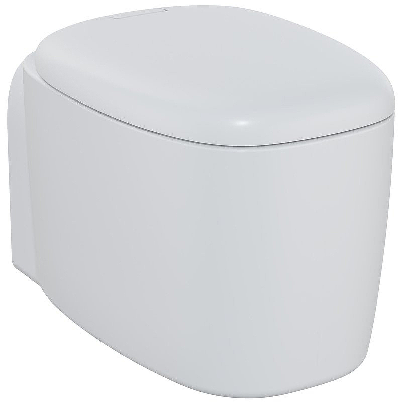 Унитаз подвесной безободковый без сиденья белый матовый Plural Rim-Ex 7830B401-0075