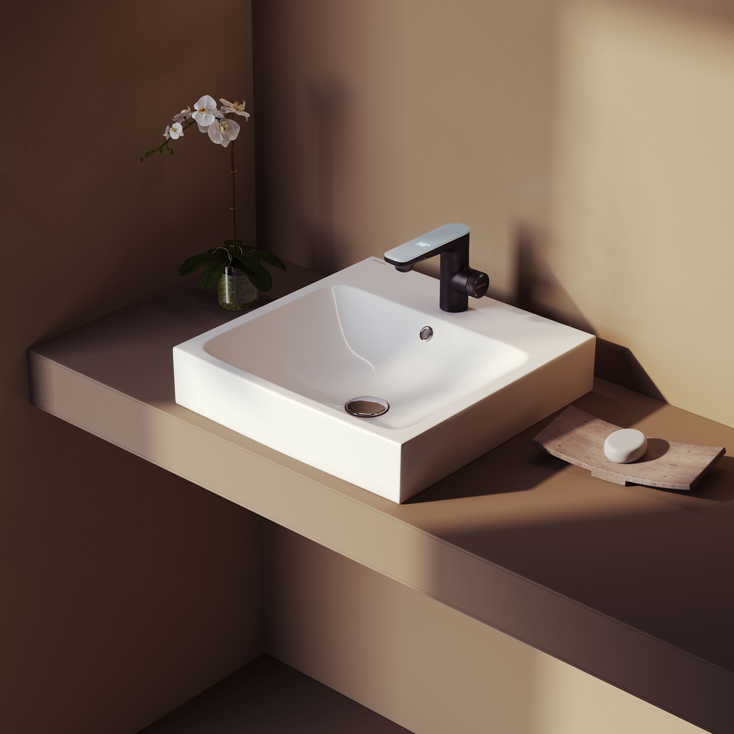 Раковина BERGES Strati, 48,5х48 см в магазинах СантехГид