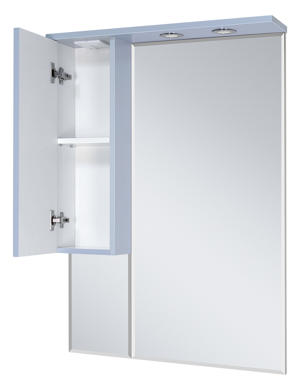 Зеркало-шкаф Терра - 70 серый левый О