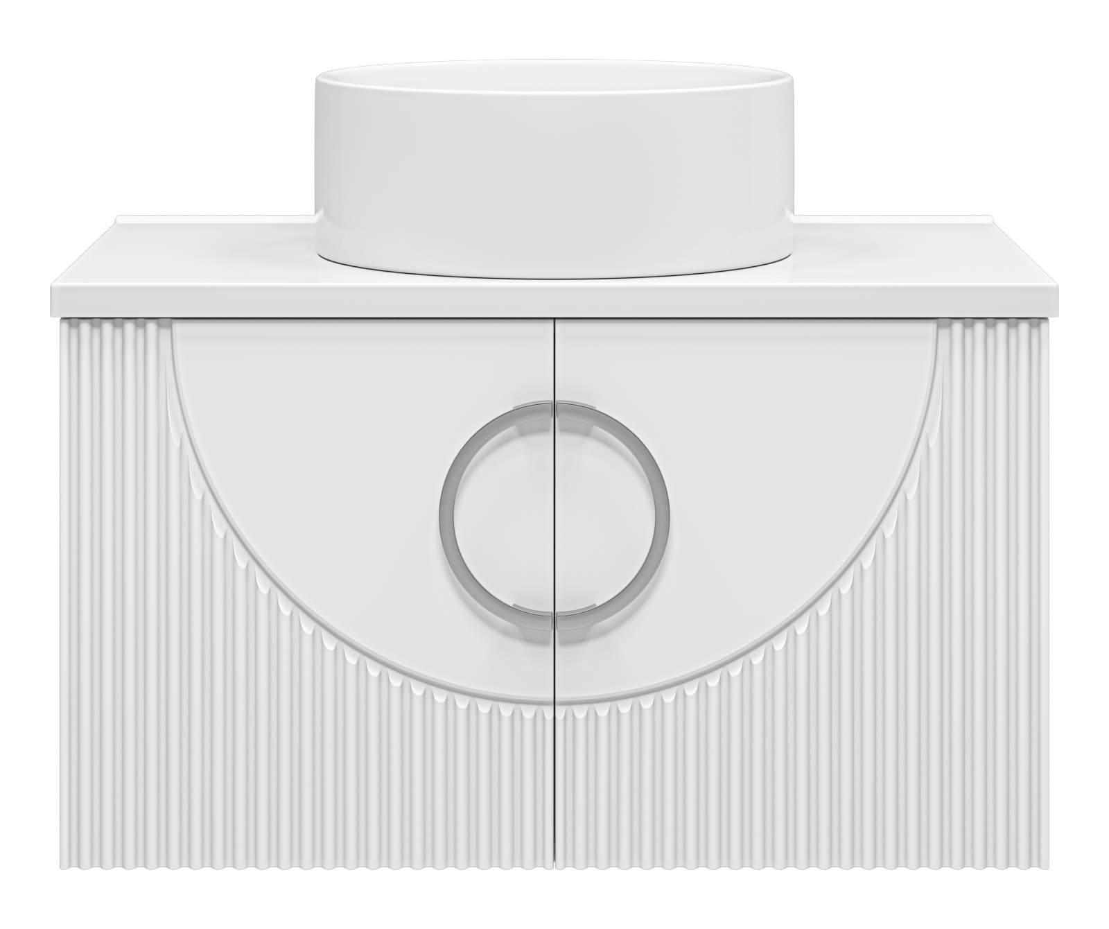 Тумба под раковину Misty Ярина 80 подвесная со столешницей и раковиной