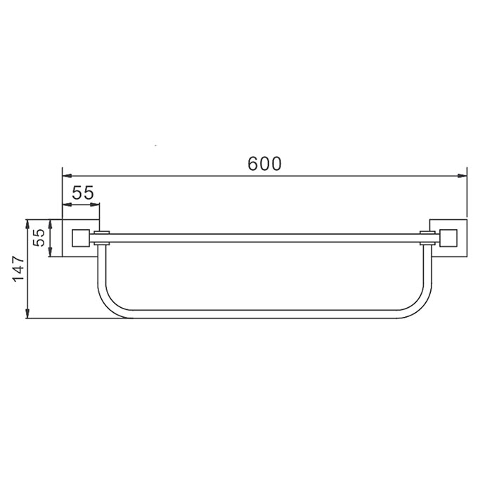 Полка с полотенцедержателем FRAP F30324