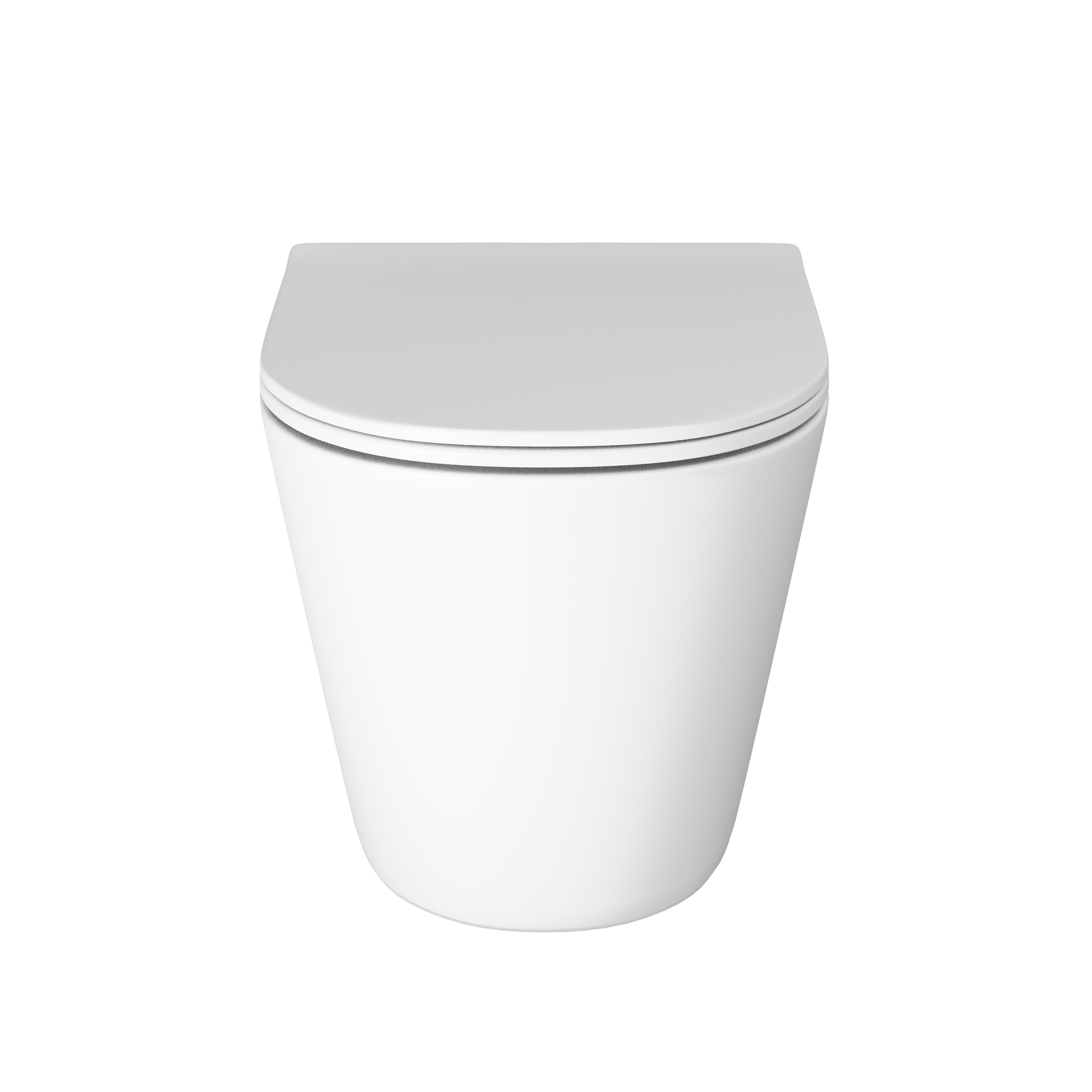 Унитаз подвесной Grossman (485х360х330) безободковый,смыв торнадо,белый матовый GR-4477MSQ