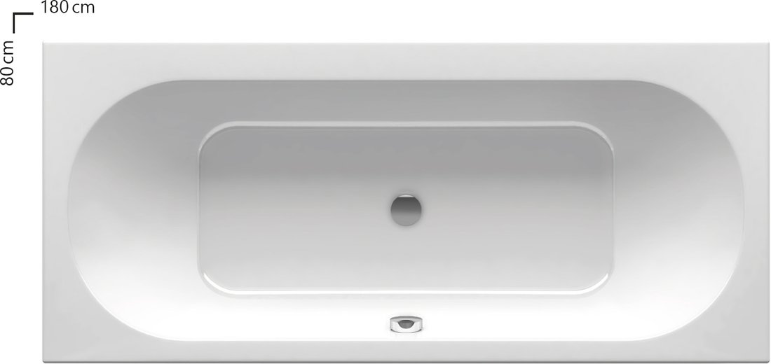 Ванна CITY SLIM 180х80 белая