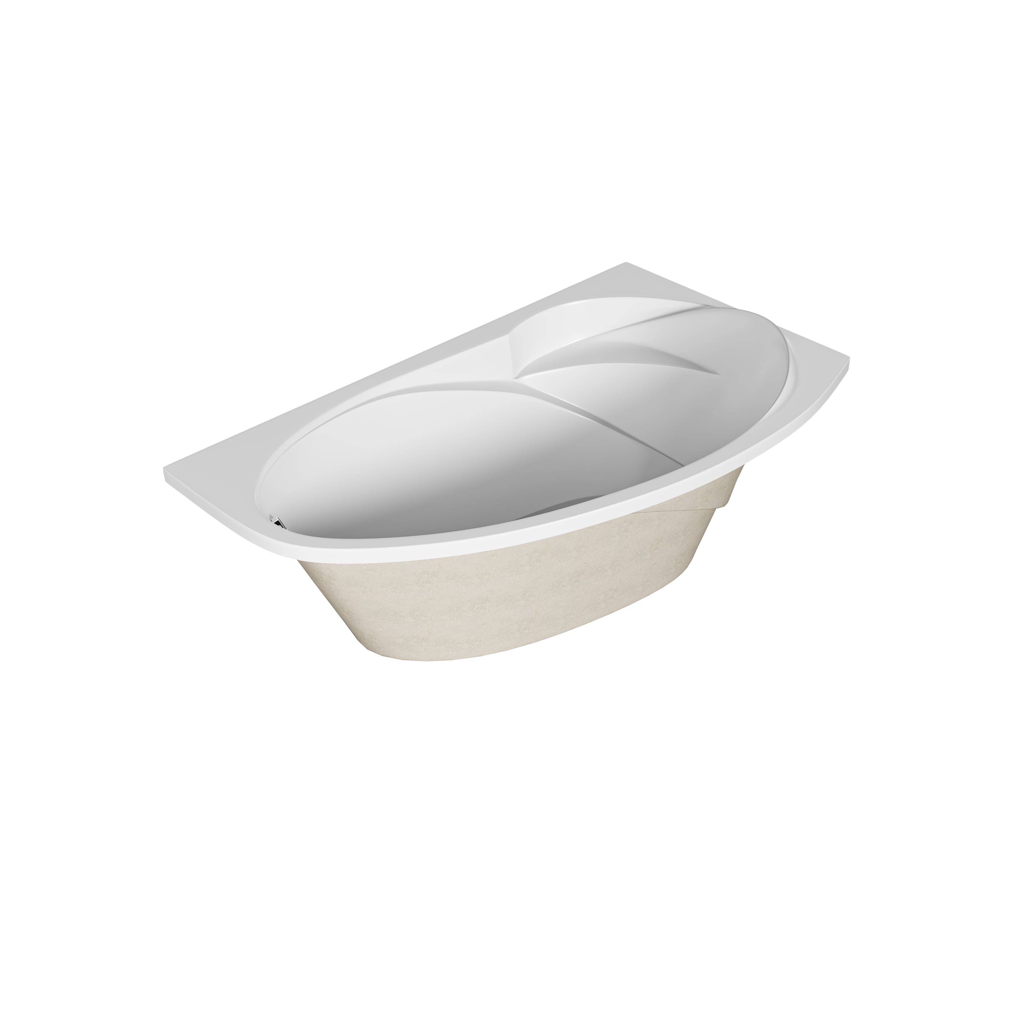 Ванна акриловая Marka One JULIANNA 150х95 Асимметричная белая Правая 01дж1595п