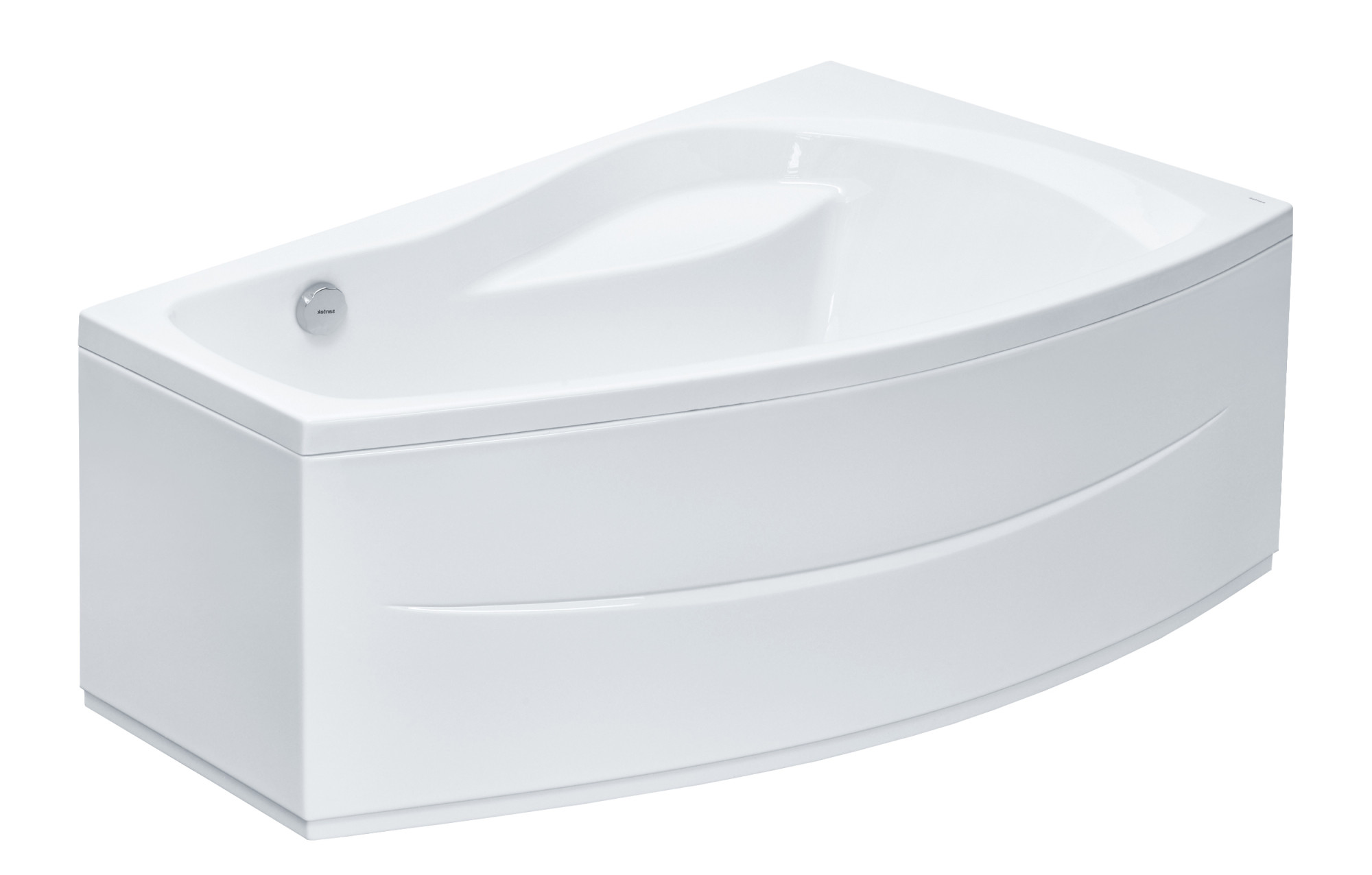 Ванна акриловая Santek МАЙОРКА XL асимметричная 160х95 правосторонняя белая