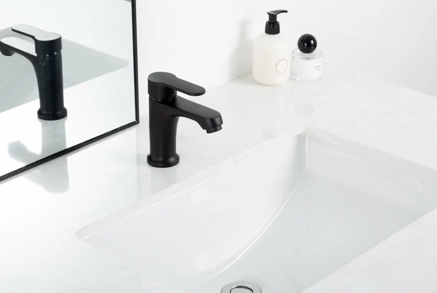 Смеситель для раковины черный FRUD R10157-6