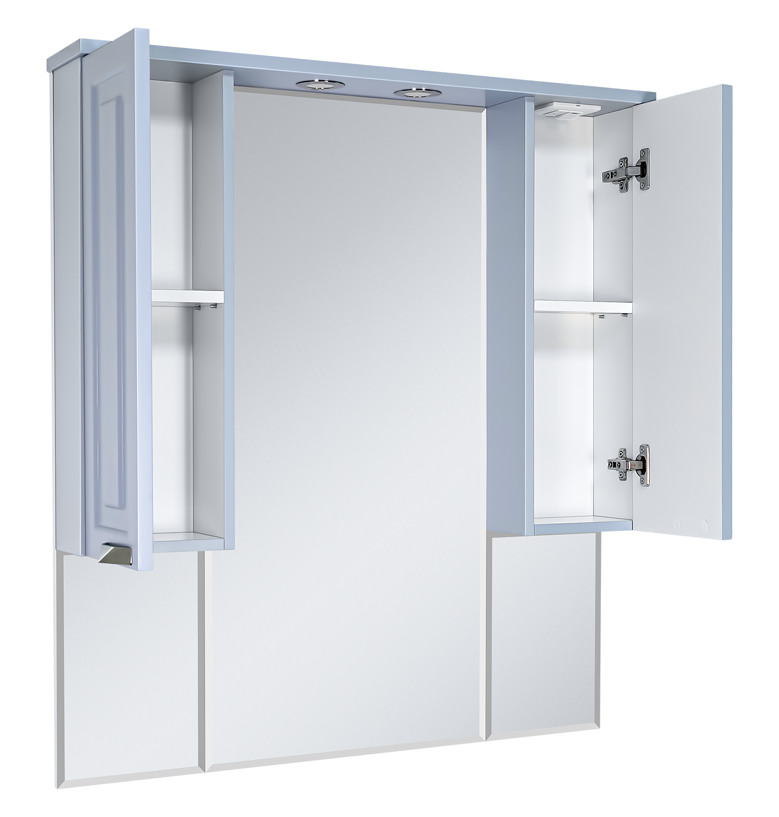 Зеркало-шкаф Терра - 90 серый