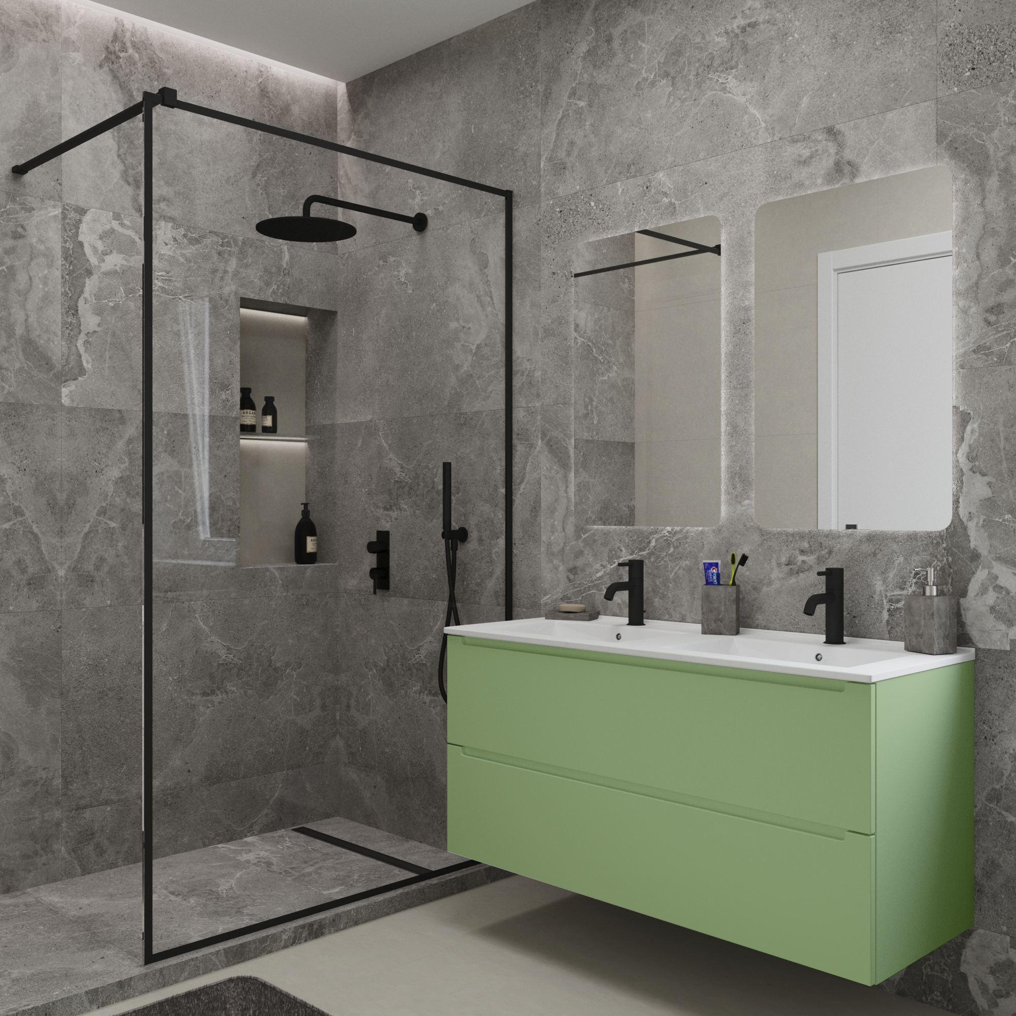 Тумба под раковину/столешницу Дион 120 Фисташковый