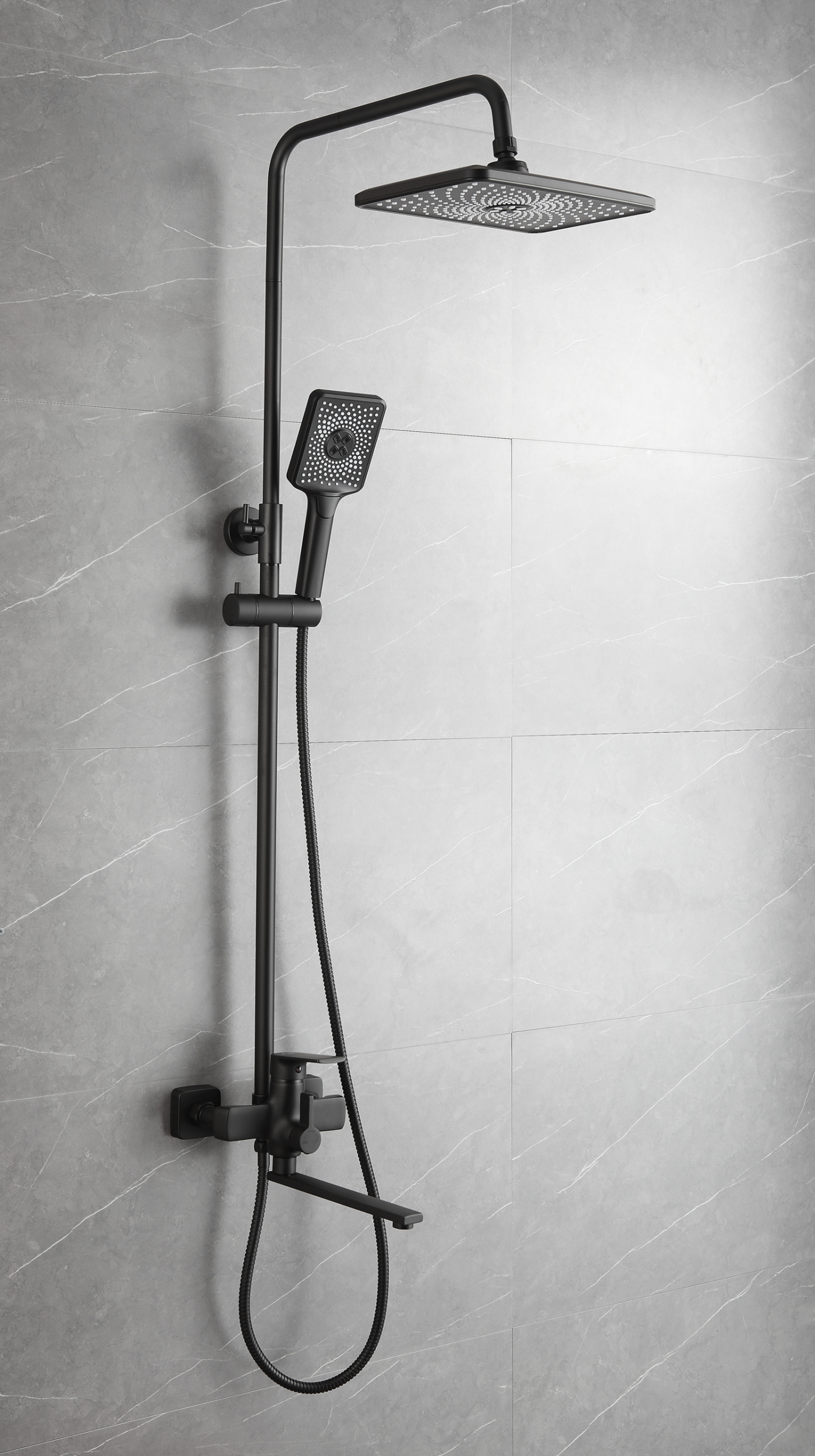 Душевая система чёрная FRAP F2471-6