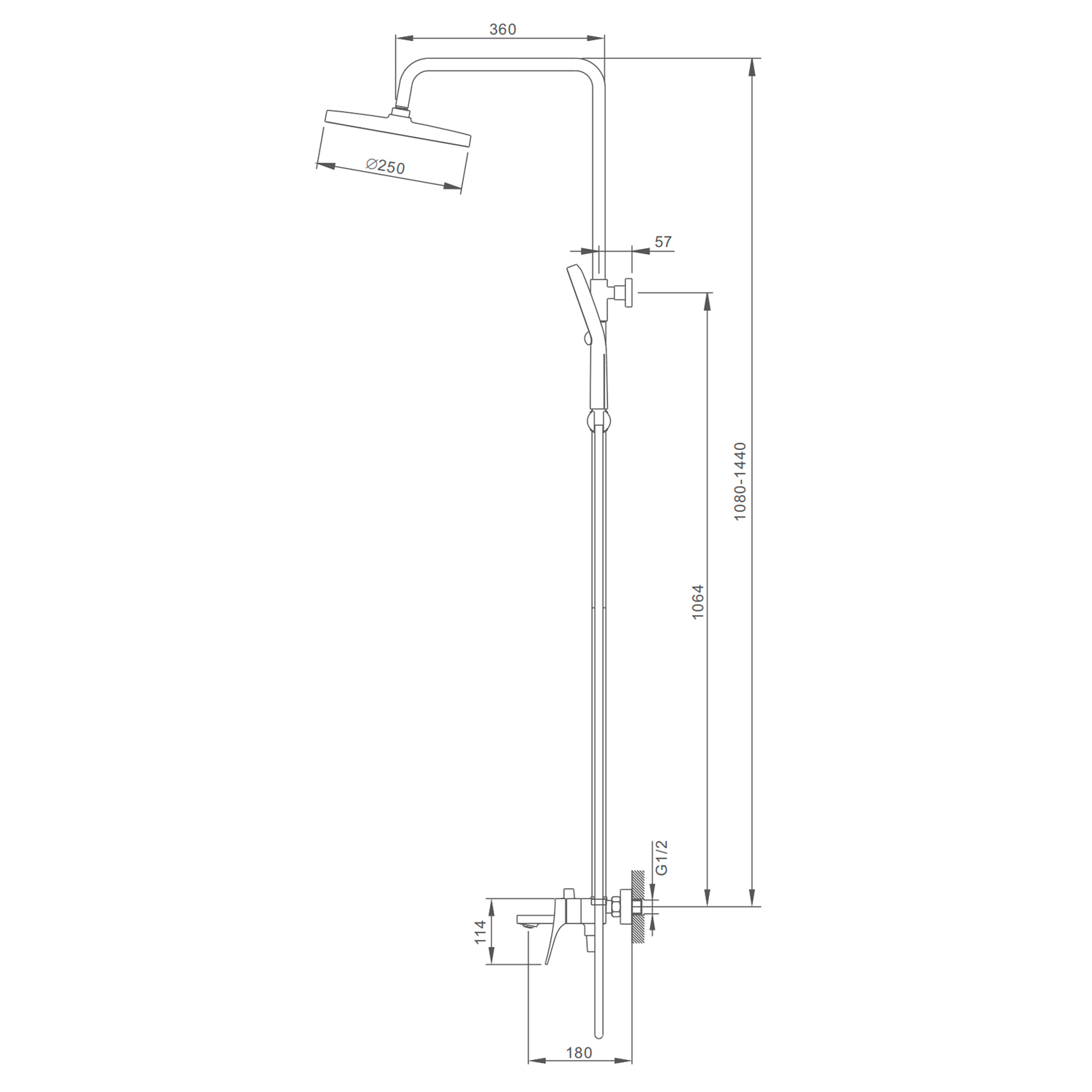 Душевая система Splenka для ванны и душа