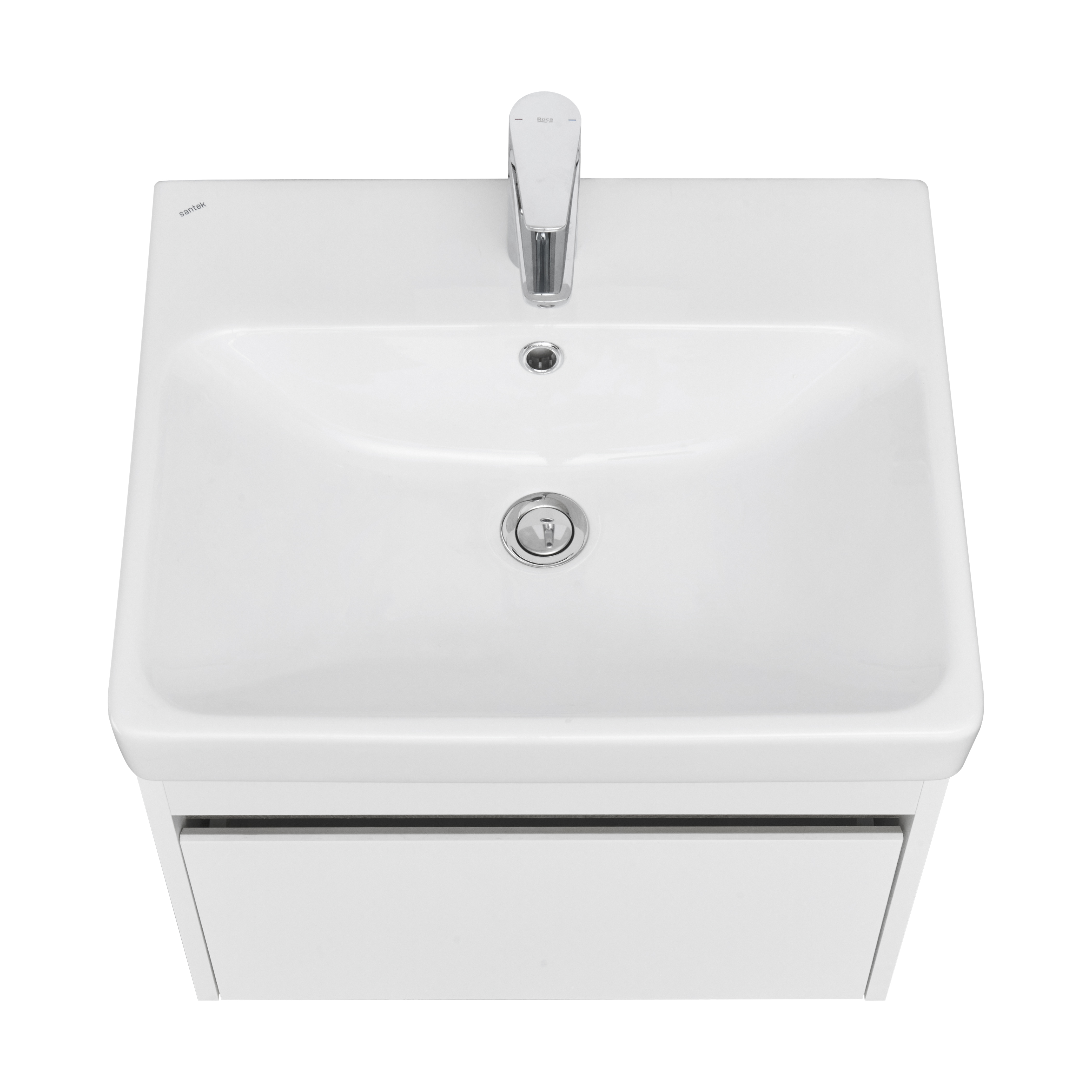 Тумба под раковину AQUATON Марти 55 белый, дуб эндгрейн 1A263201MY010