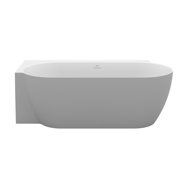 Ванна FREEDOM Corner II TEC L 1750x860 пристенная СЕРАЯ (слив-перелив - БЕЛЫЙ)