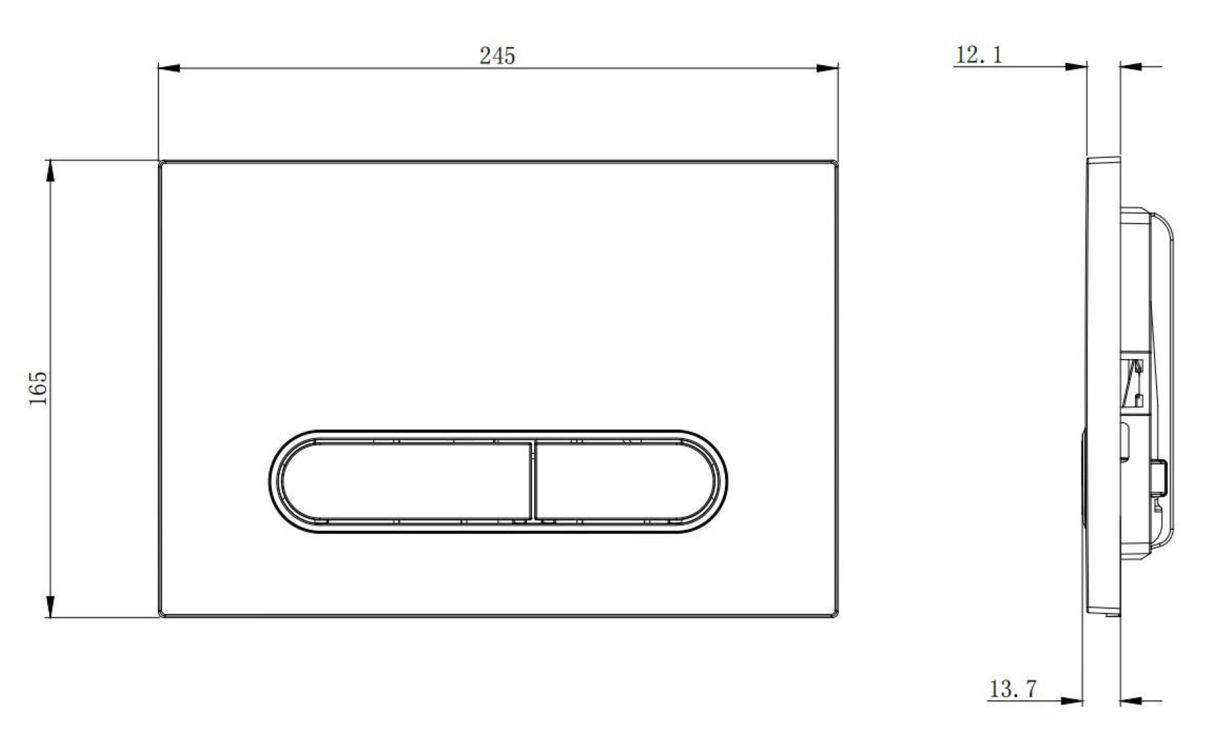 Кнопка для инсталляции, пластик GOLD для инсталляций GEBERIT