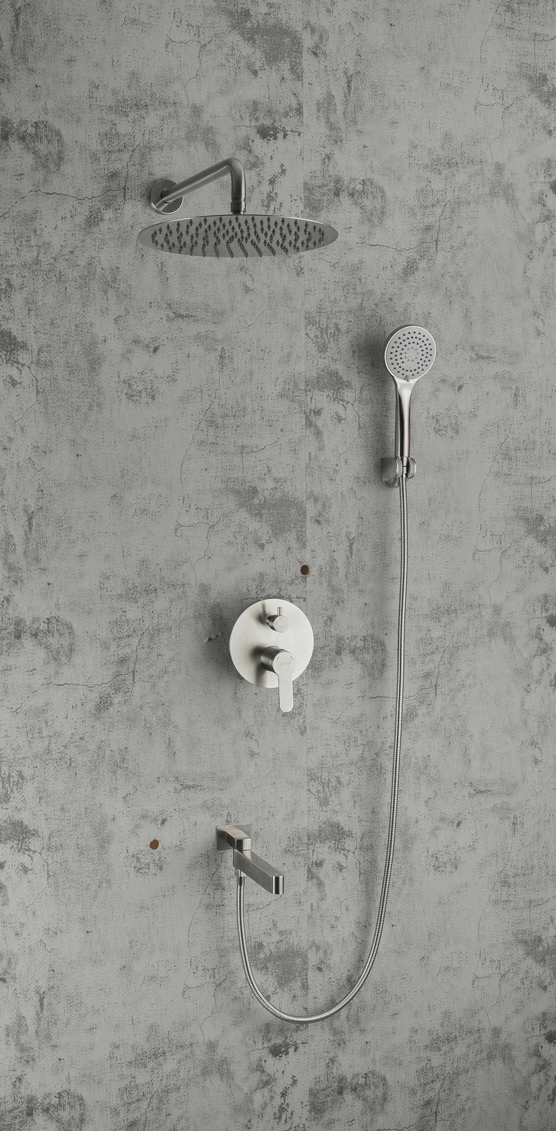 Встраиваемая душевая система сатин GAPPO G7199-30